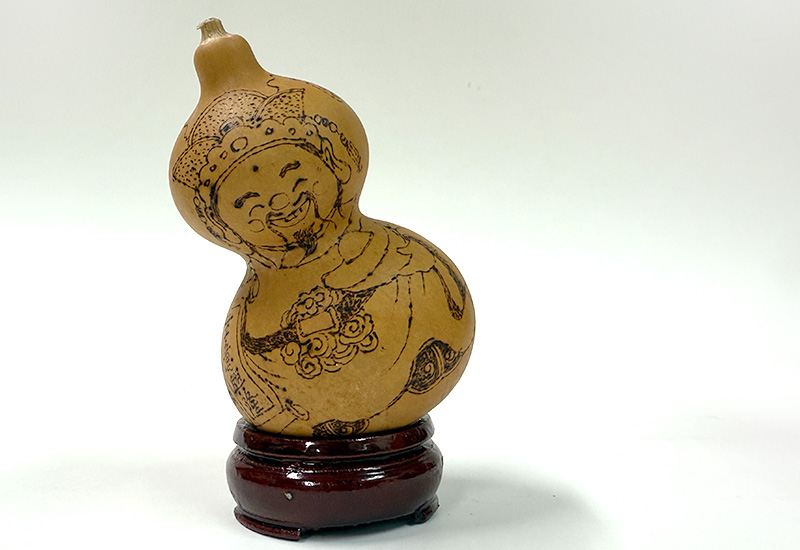 龔一舫 彫烙小葫蘆